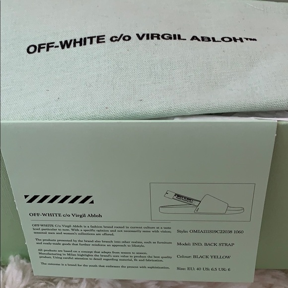 OFF-WHITE Strap Sandal Size M 7 US (40 ) - Picture 5 of 5